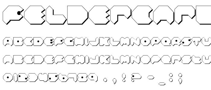 Feldercarb Shadow2 font